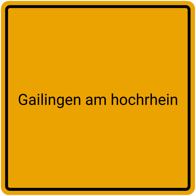 Meldebestätigung Gailingen am Hochrhein